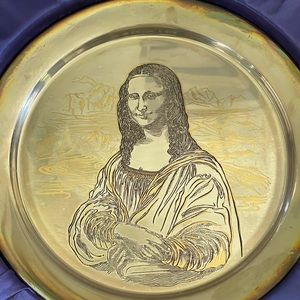 The Danbury Mint collectors plate in beautiful 24KT Gold on Sterling Silver